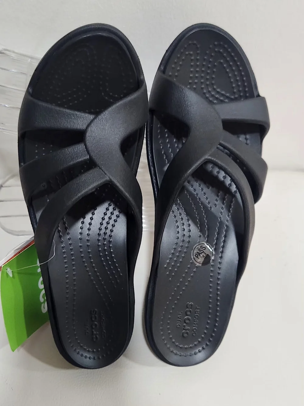 CROCS Women’s Black Strappy Platform Sandals